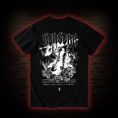 3877 Back Print T-Shirt