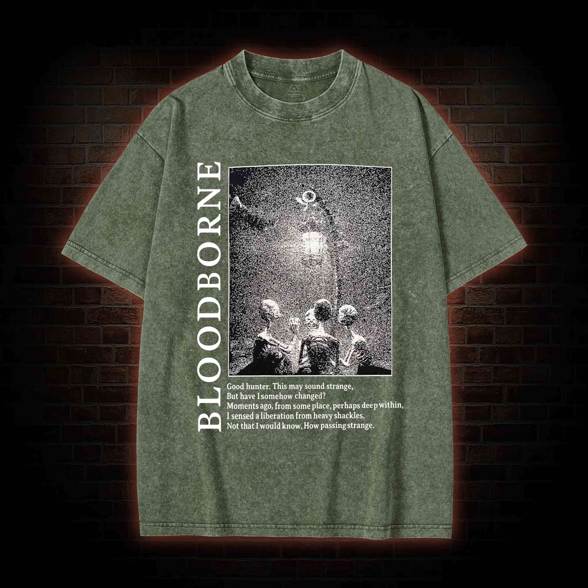 Hunter and Lamp Messengers Washed T-shirt