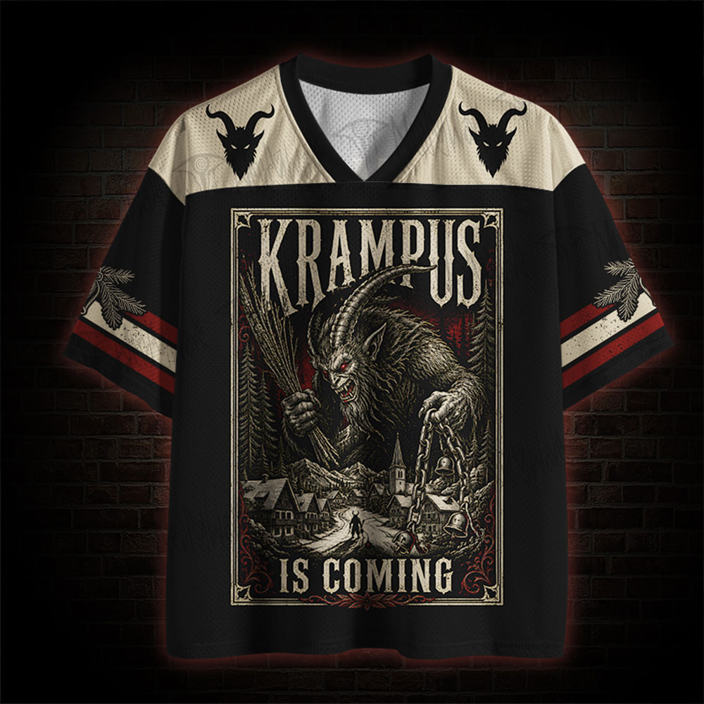 Krampus is Coming Horror Mesh Jersey