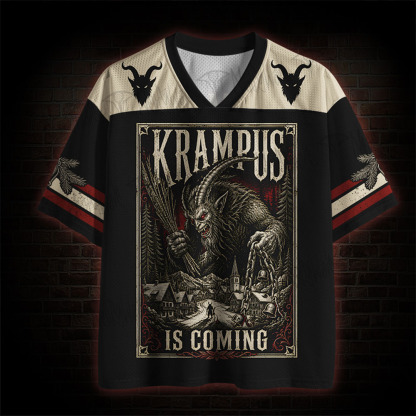 Krampus is Coming Horror Mesh Jersey