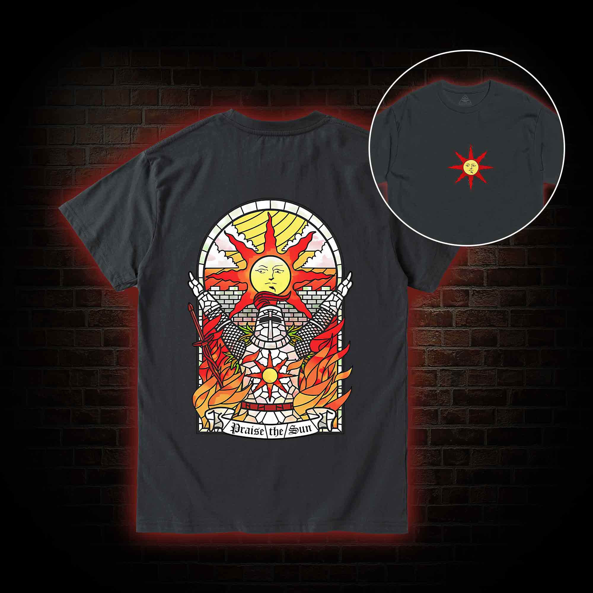 Praise the Sun Back Print T-Shirt