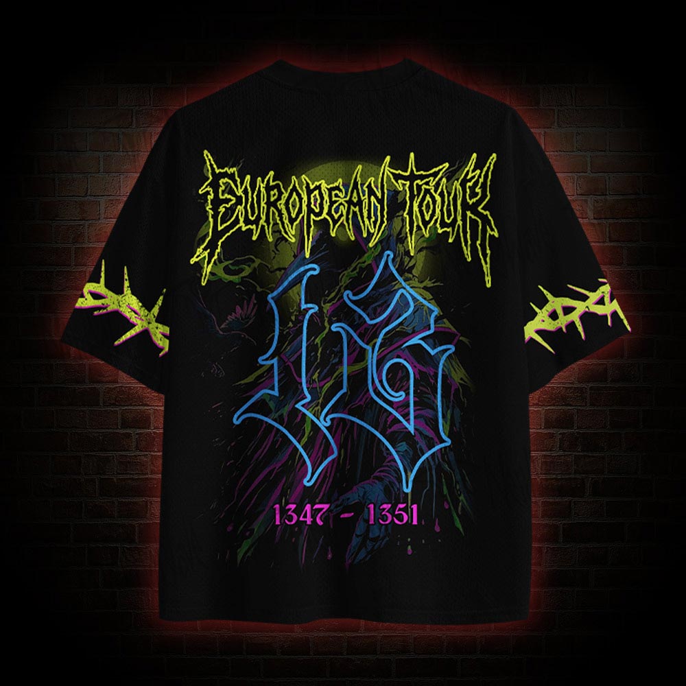 Cyberpunk Black Death Mesh Jersey