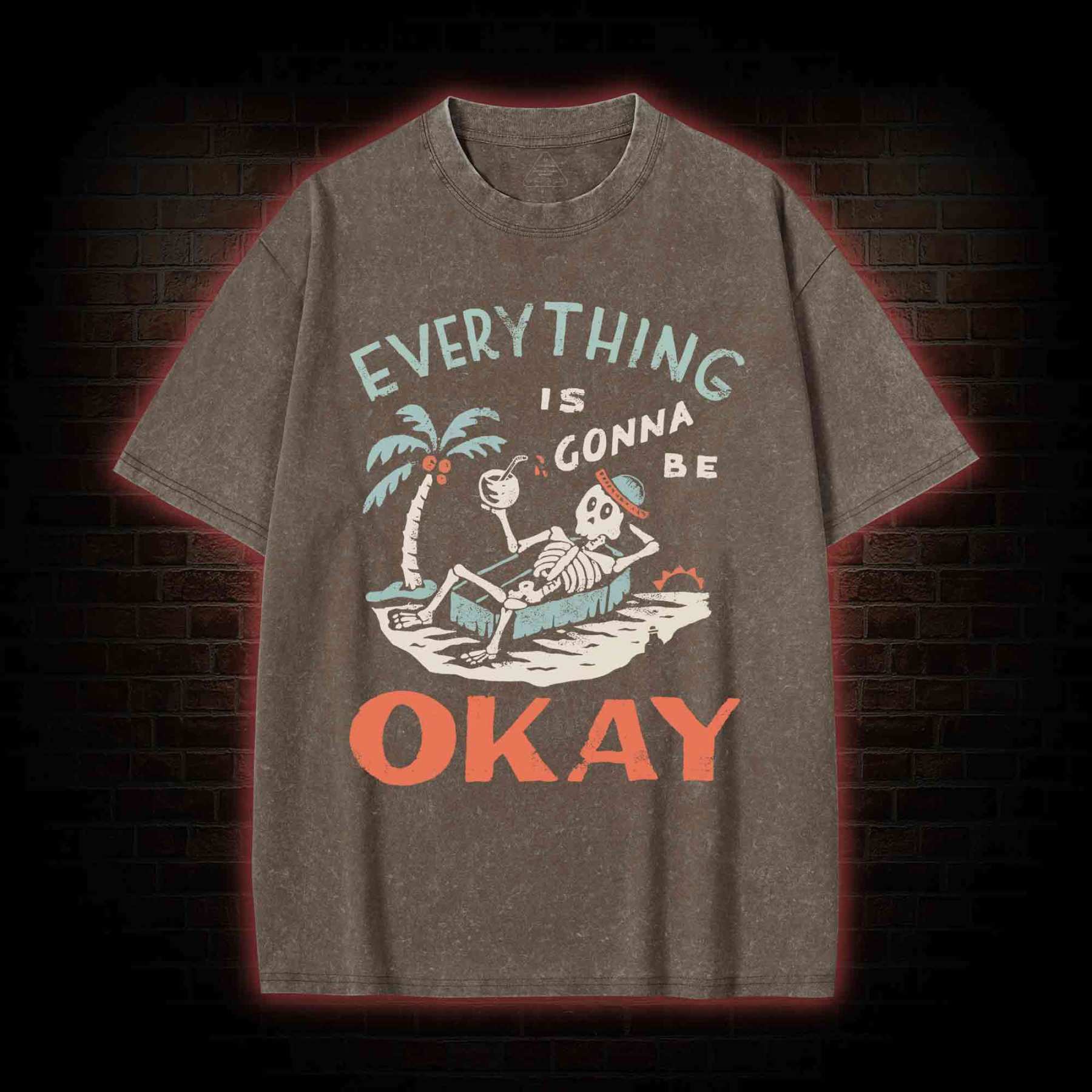 Everything Is Gonna Be Okay Washed T-shirt