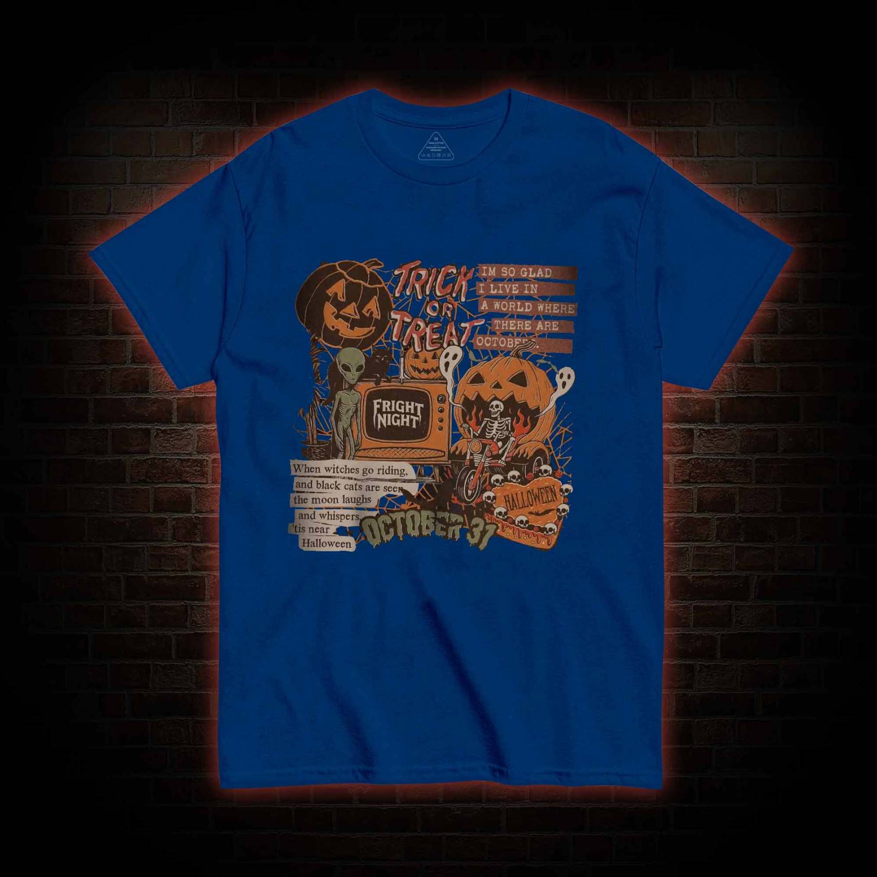 Vintage Halloween Collage T-shirt