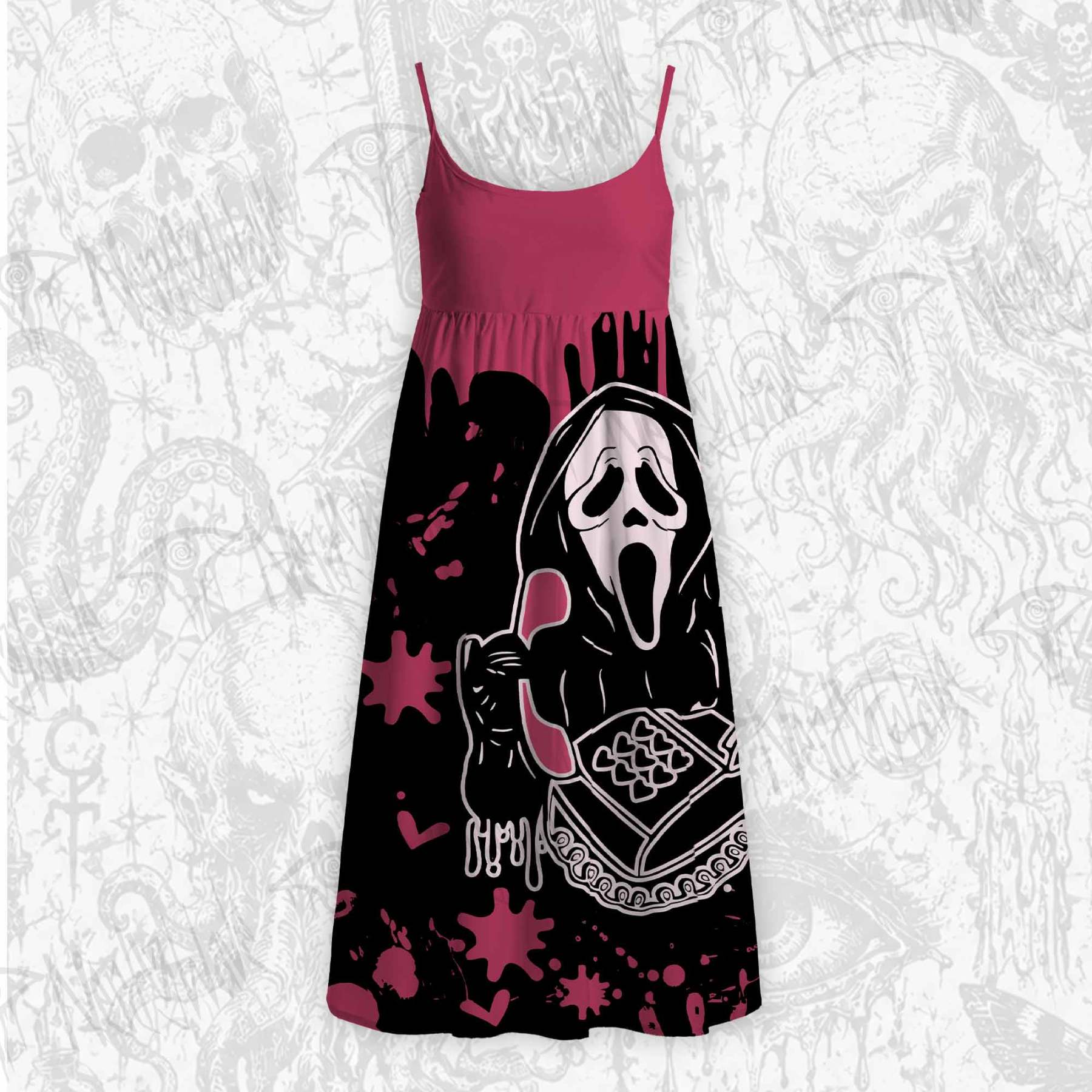 No You Hang Up Strap Midi Sundress