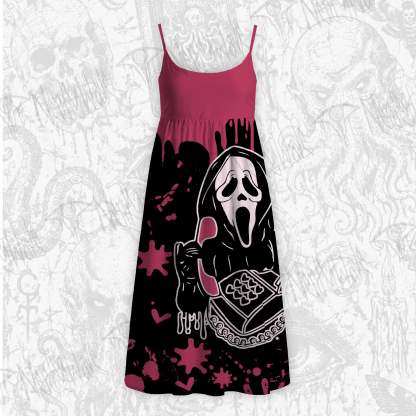 No You Hang Up Strap Midi Sundress