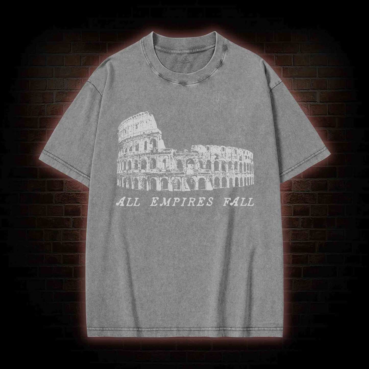 All Empires Fall Washed T-shirt