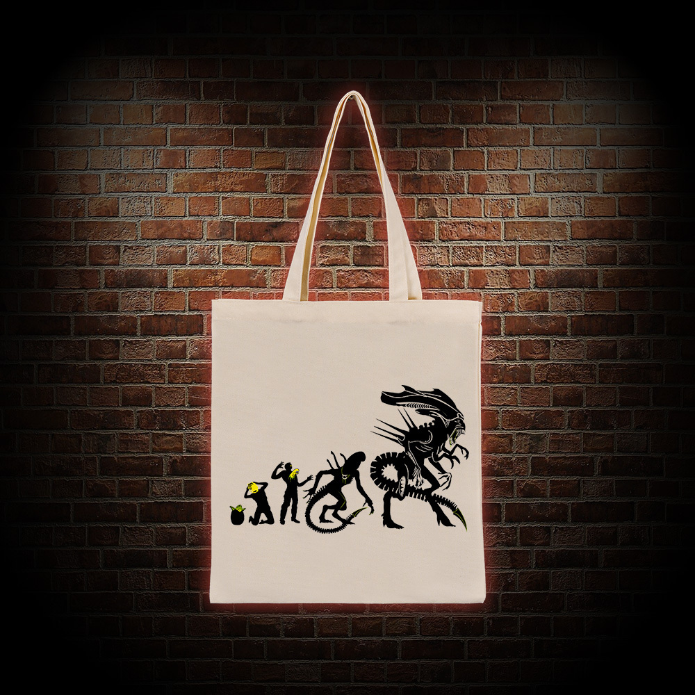Alien Evolution Tote Bag