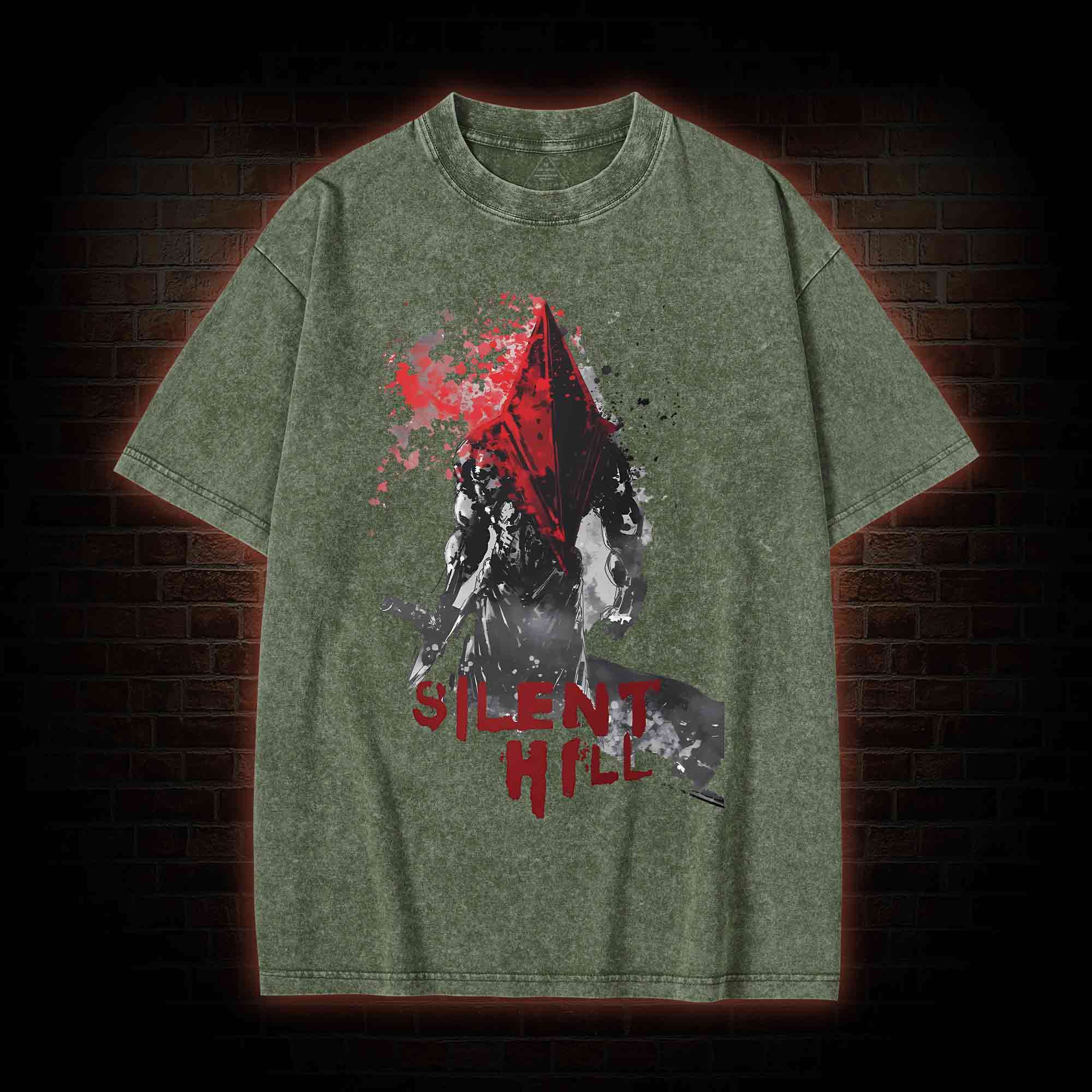 Red Pyramid Thing Washed T-shirt