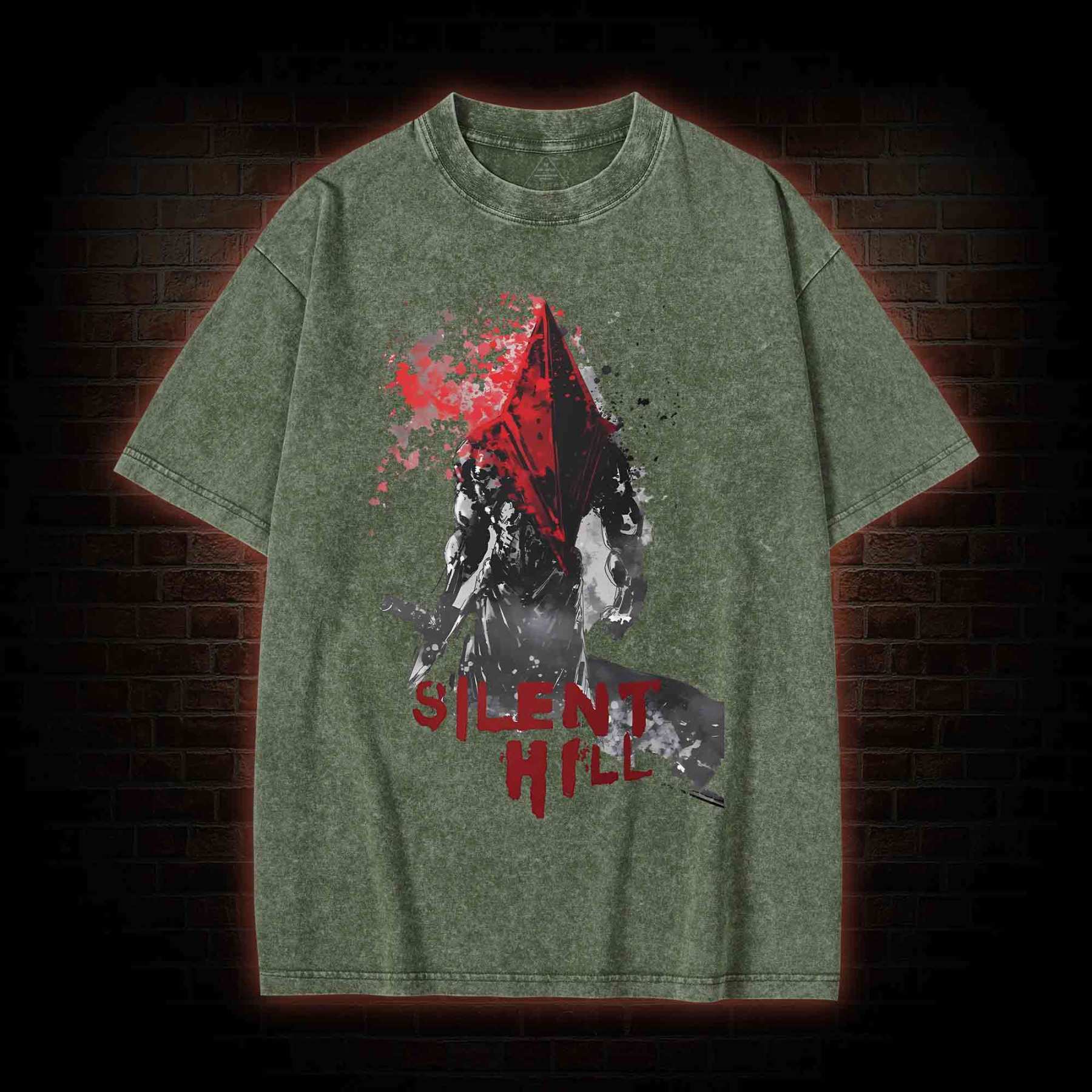 Red Pyramid Thing Washed T-shirt