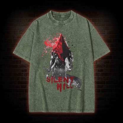 Red Pyramid Thing Washed T-shirt