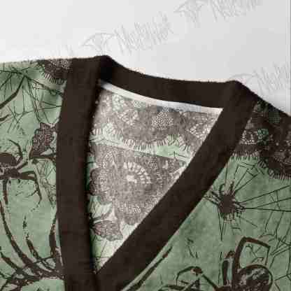 Sage Spider Lace Cardigan Sweater