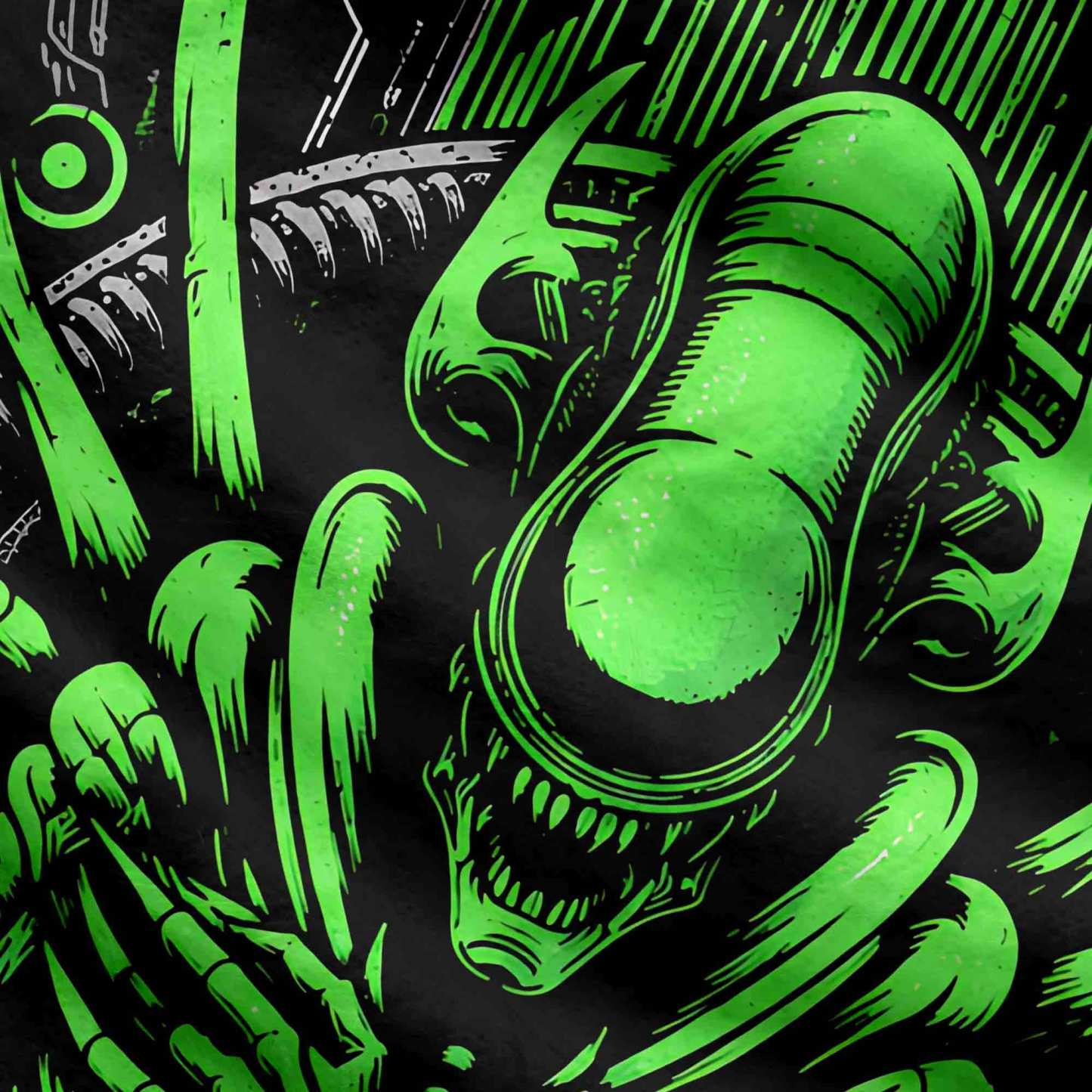 Cyber Alien Rebirth Ugly Sweatshirts