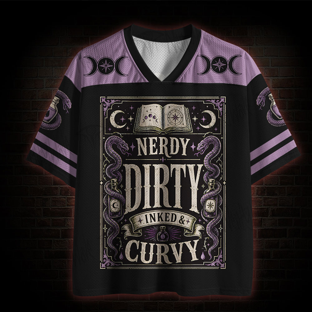 Nerdy Dirty Inked＆Curvy Mesh Jersey