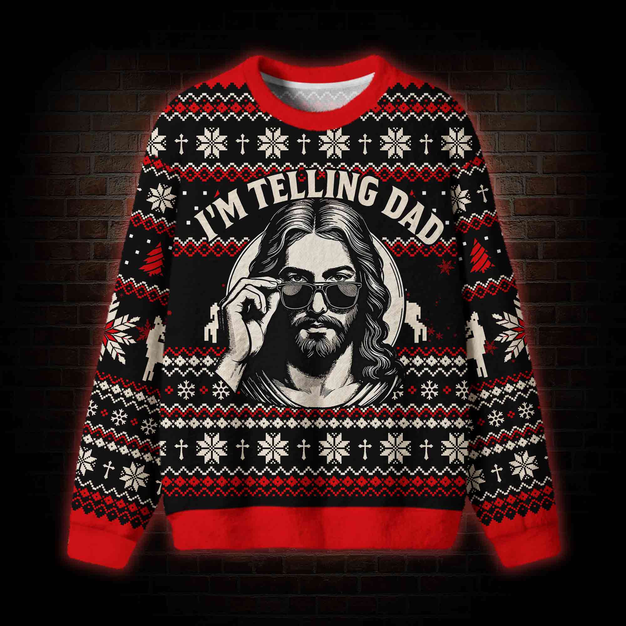 Funny I'm Telling Dad Ugly Sweatshirts