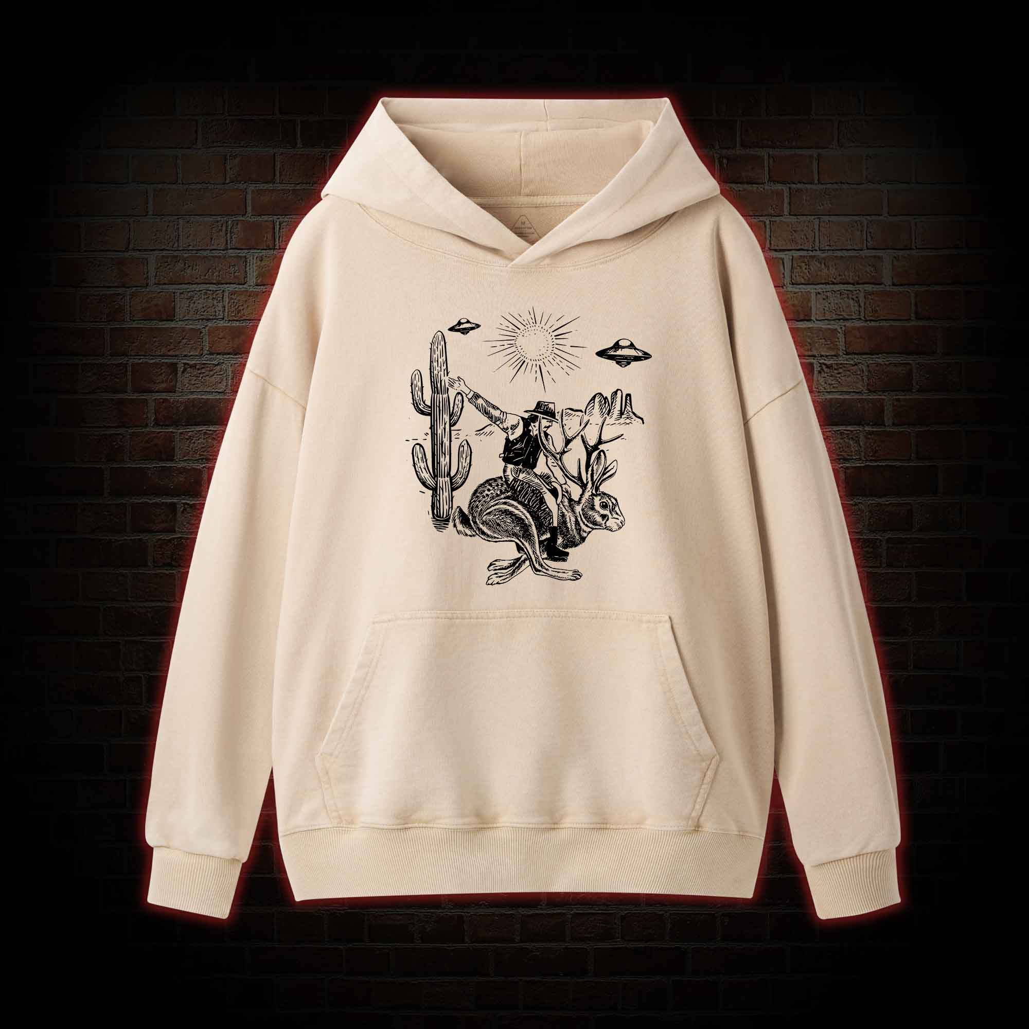 Jackalope Washed Hoodie