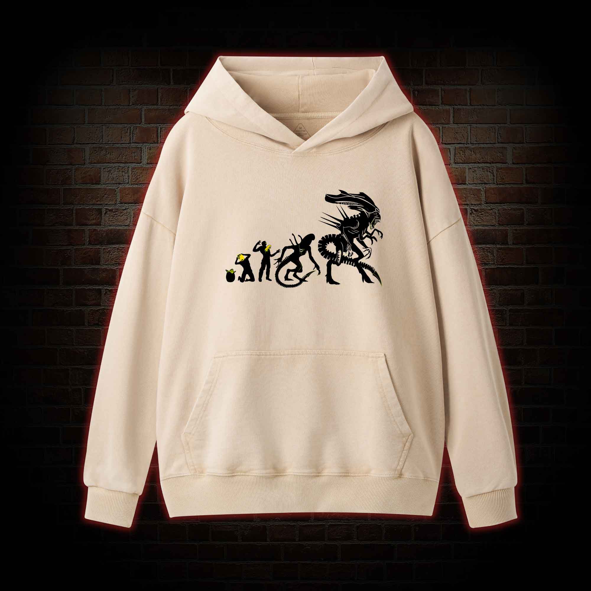 Alien Evolution Washed Hoodie
