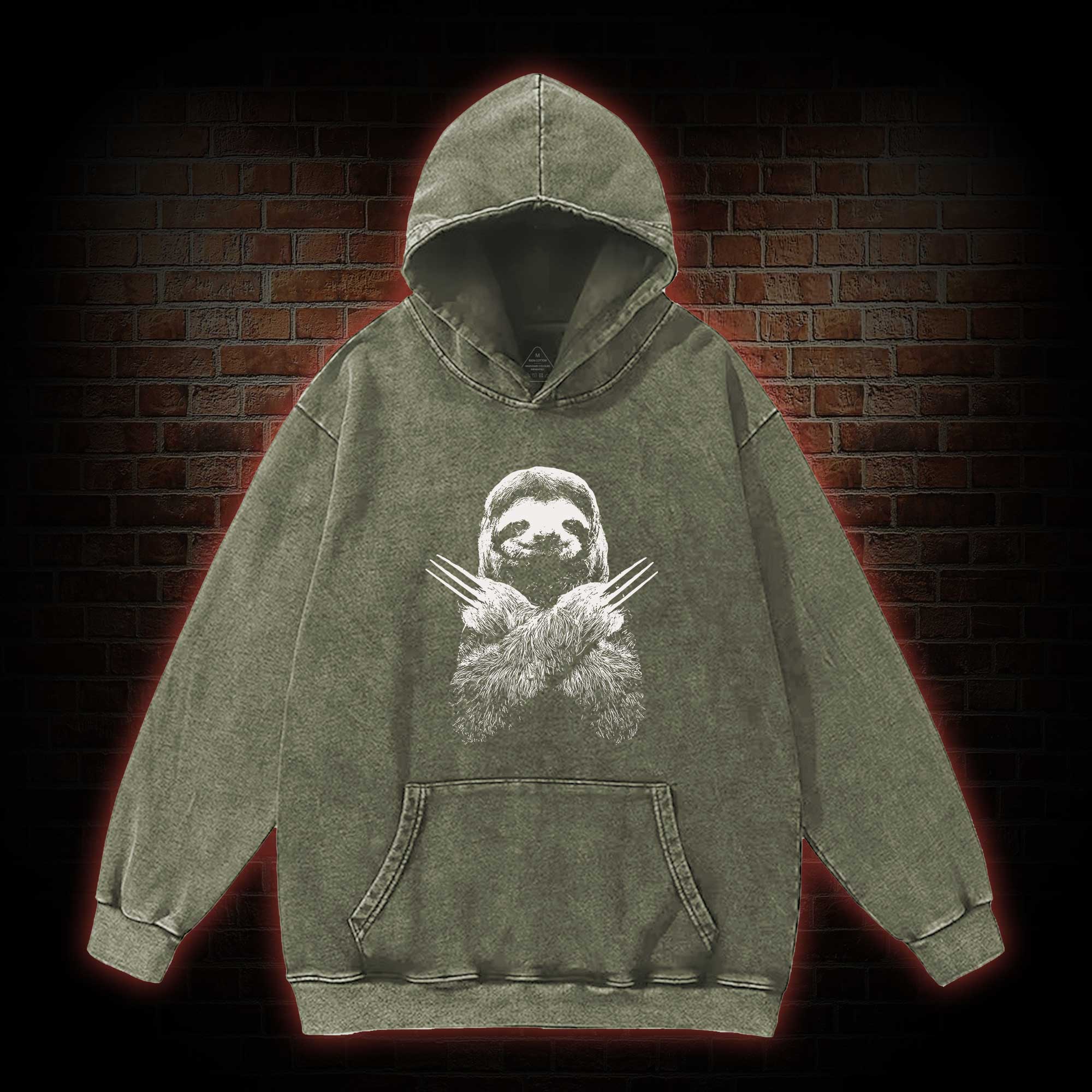 Slotherine Washed Hoodie