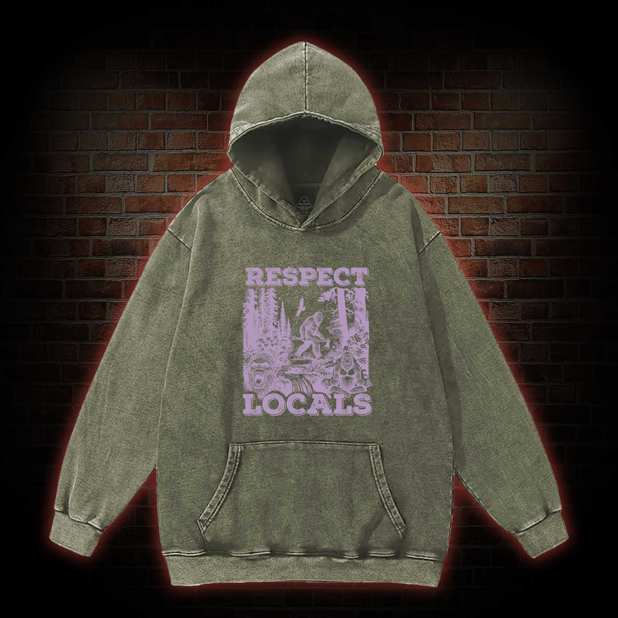 Respect Locals Washed Hoodie