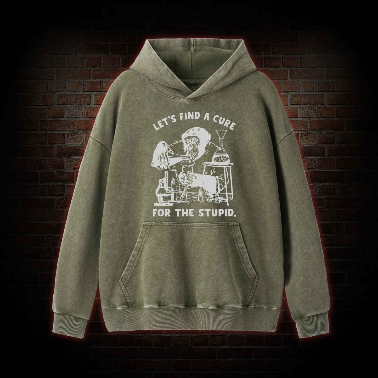 Let's Find A Cure Washed Hoodie