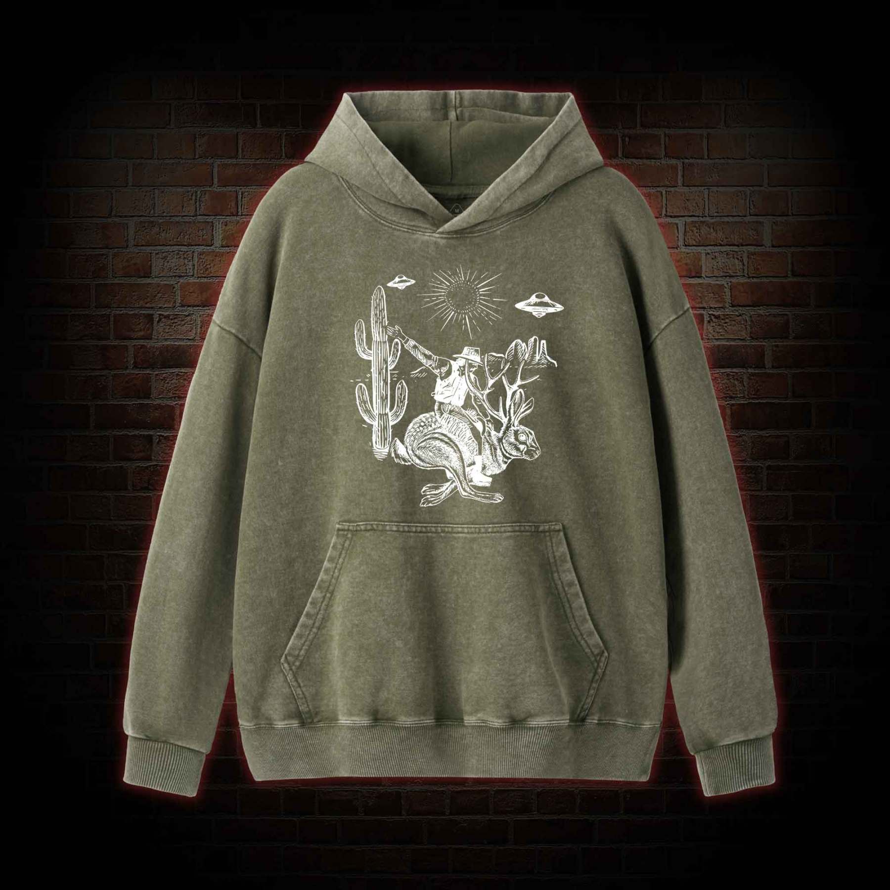 Jackalope Washed Hoodie