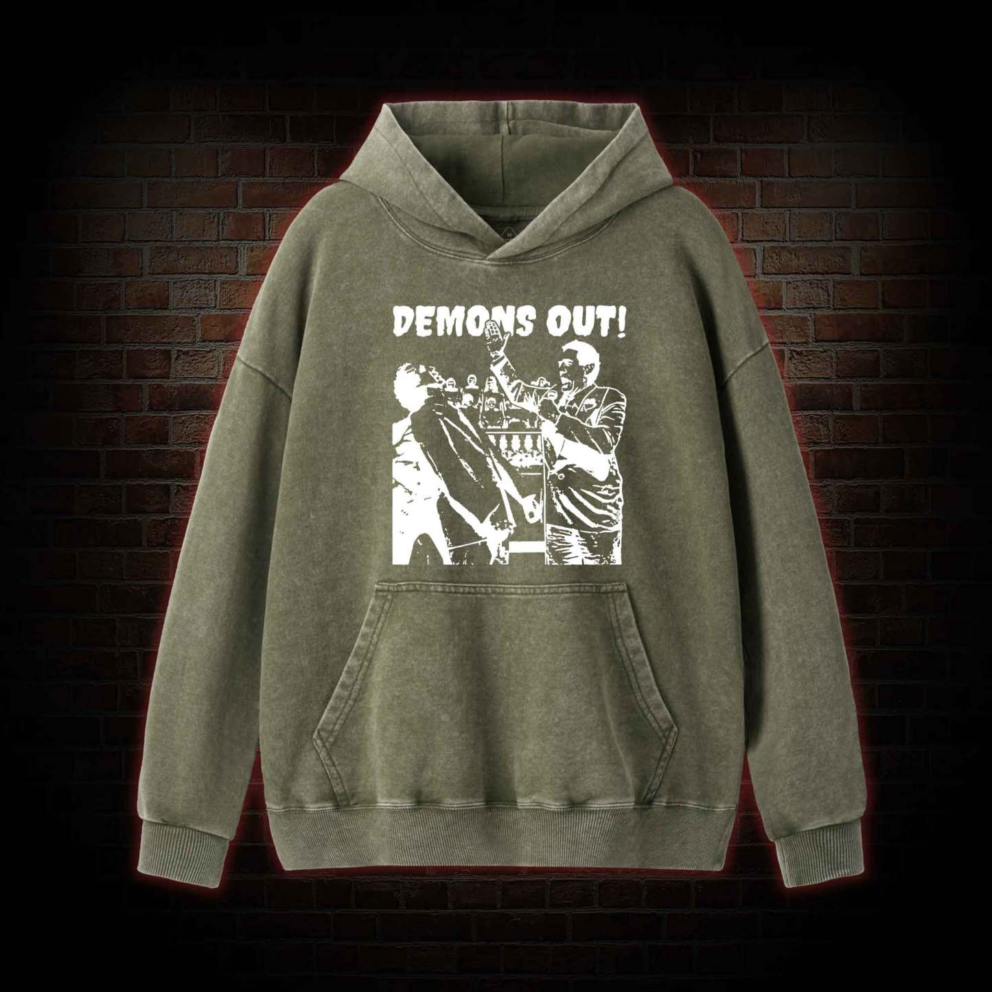 Demons Out! Washed Hoodie
