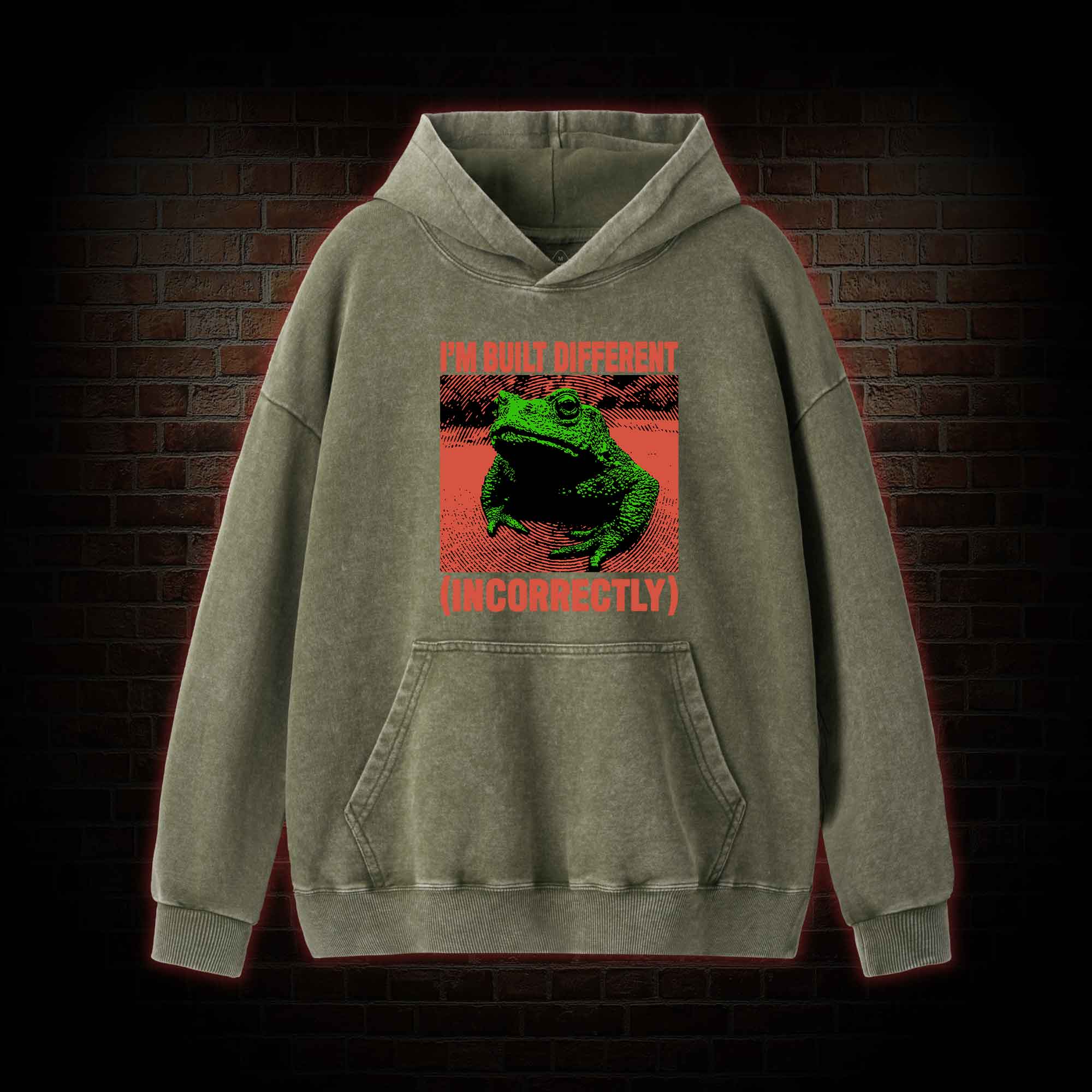 I’m Built Different Washed Hoodie