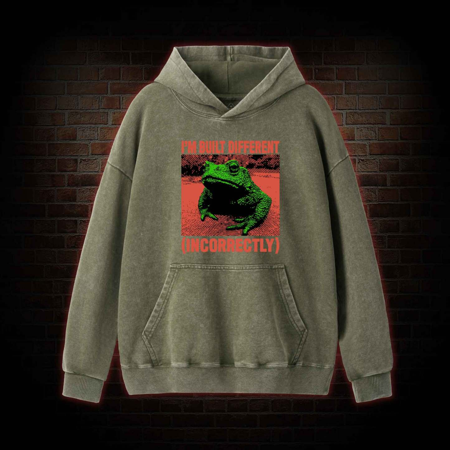 I’m Built Different Washed Hoodie