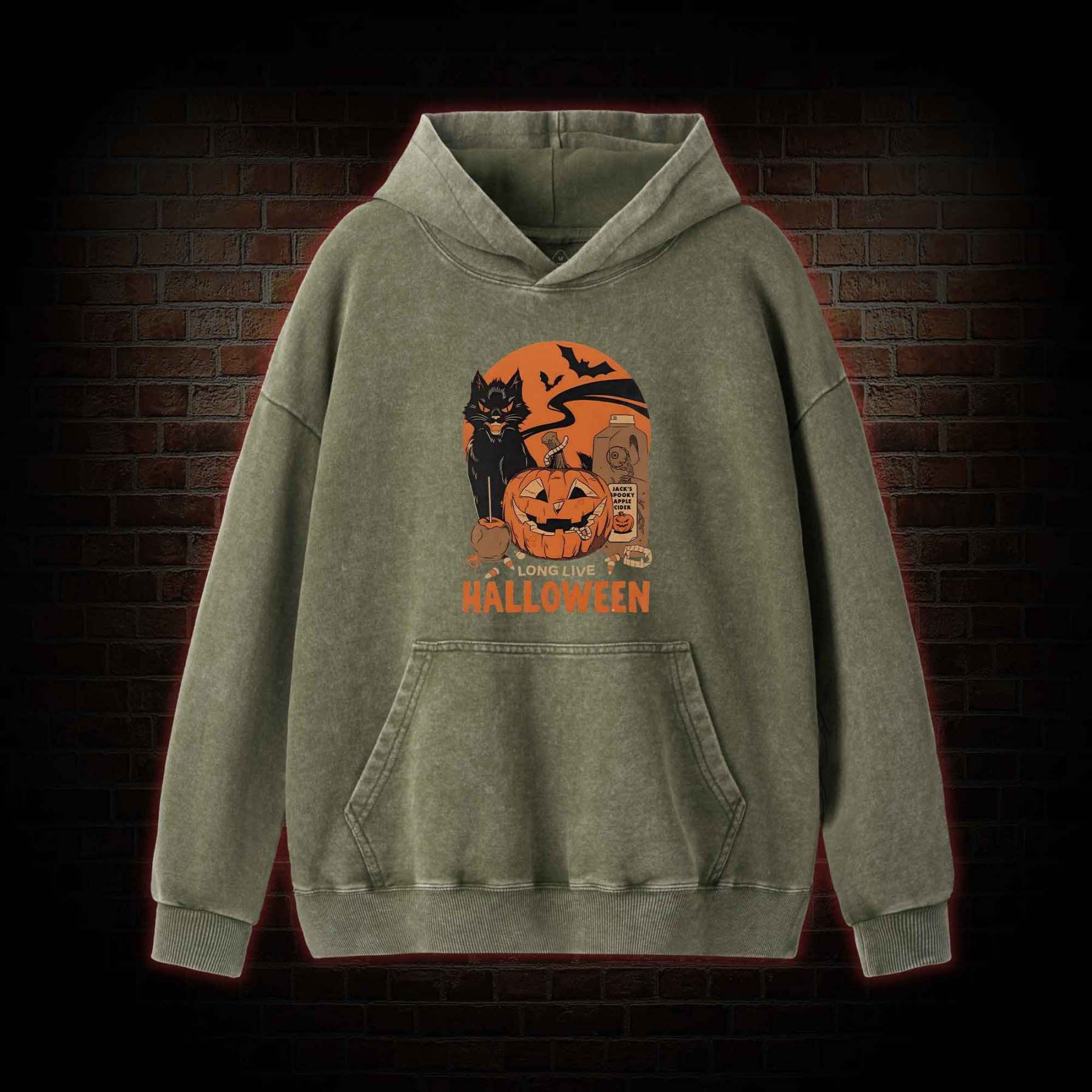 Long Live Halloween Washed Hoodie
