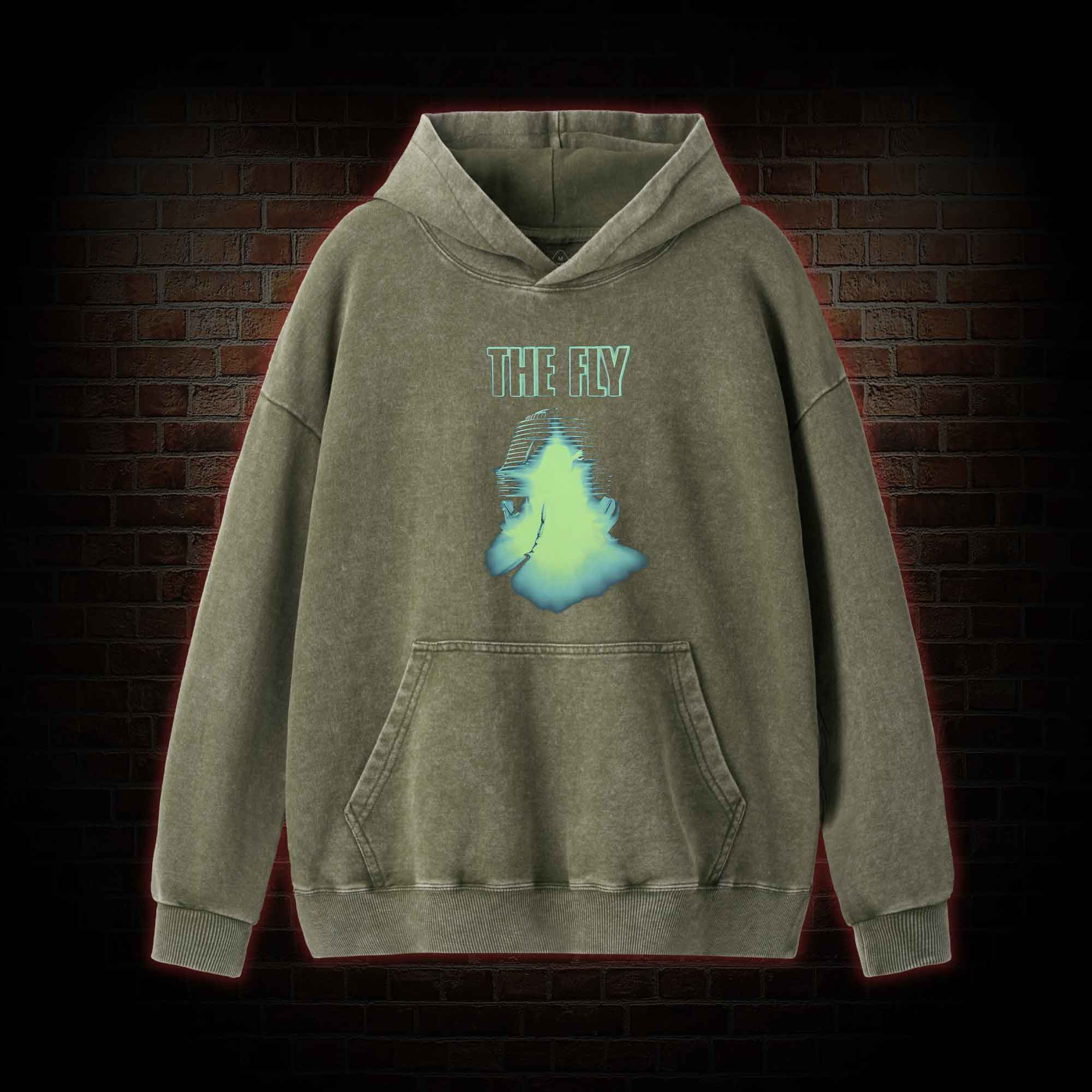 Be Afraid Be Very Afraid Washed Hoodie