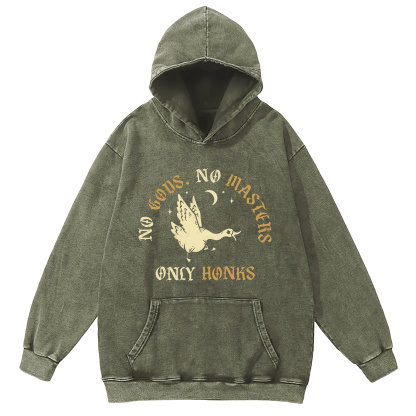 No Gods No Masters Washed Hoodie
