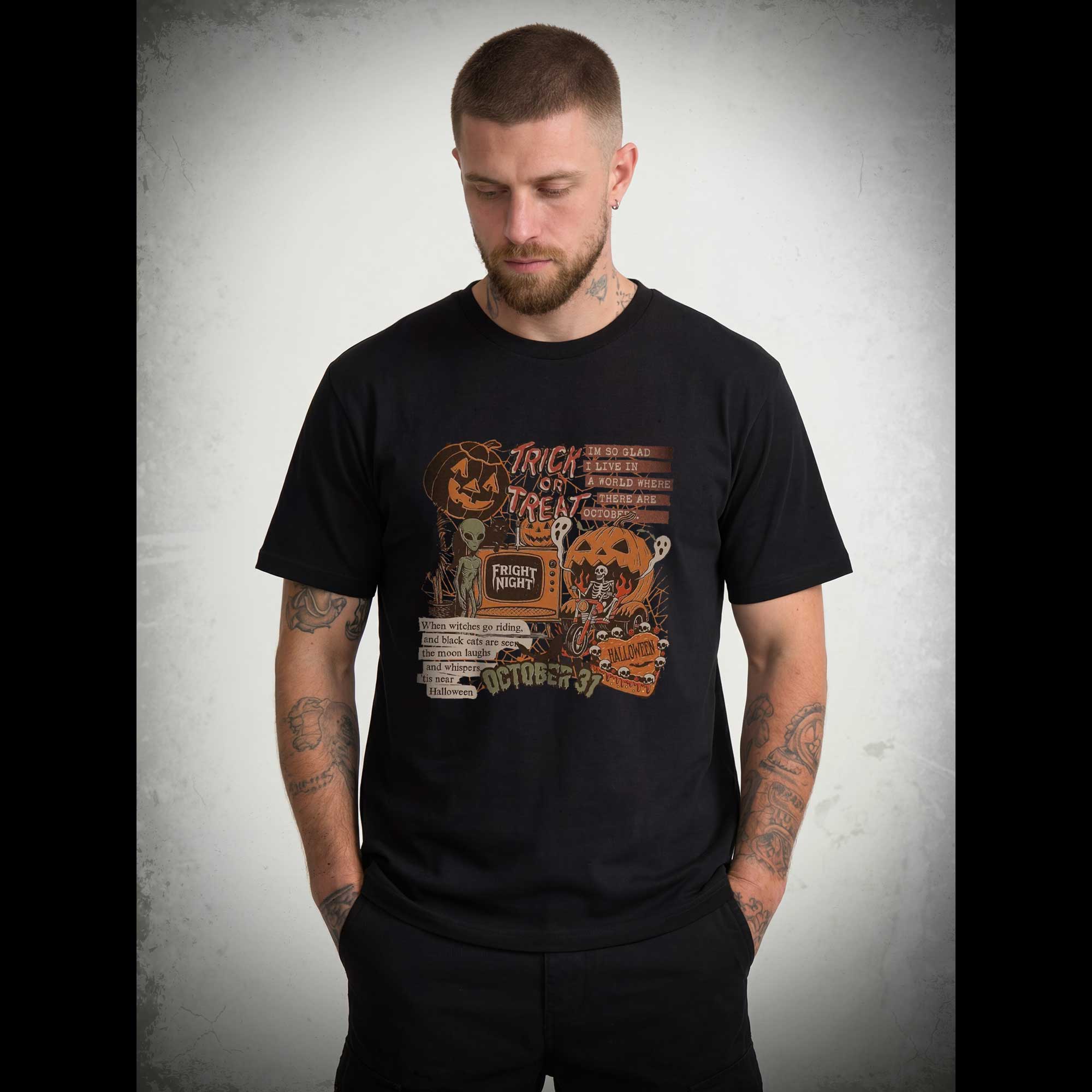 Vintage Halloween Collage T-shirt