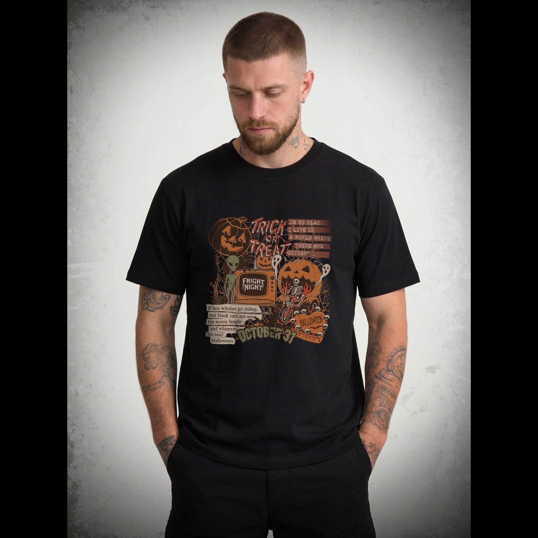 Vintage Halloween Collage T-shirt