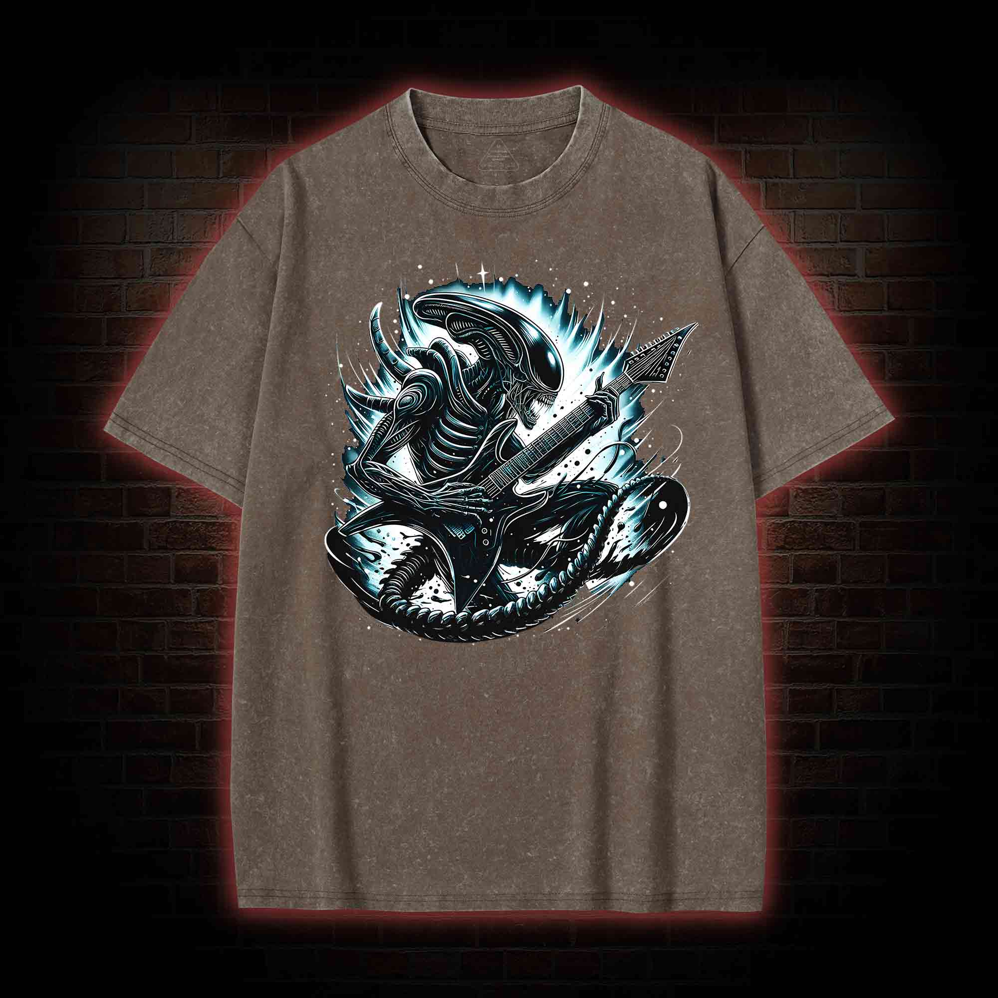Alien Black Metal Washed T-shirt