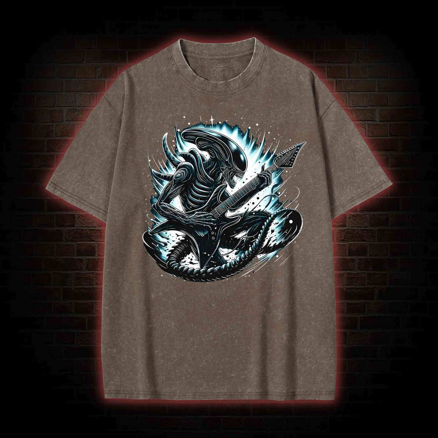 Alien Black Metal Washed T-shirt