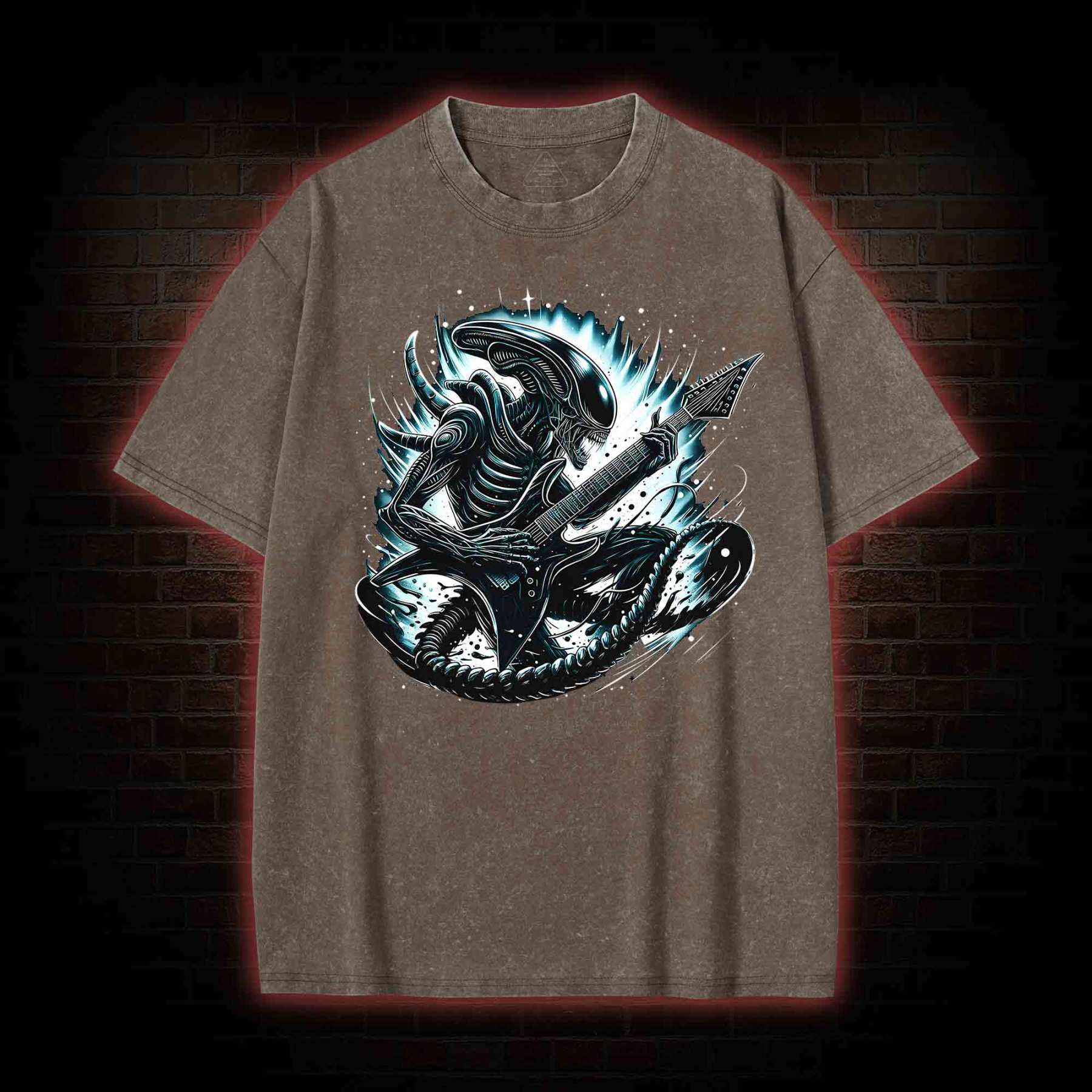 Alien Black Metal Washed T-shirt