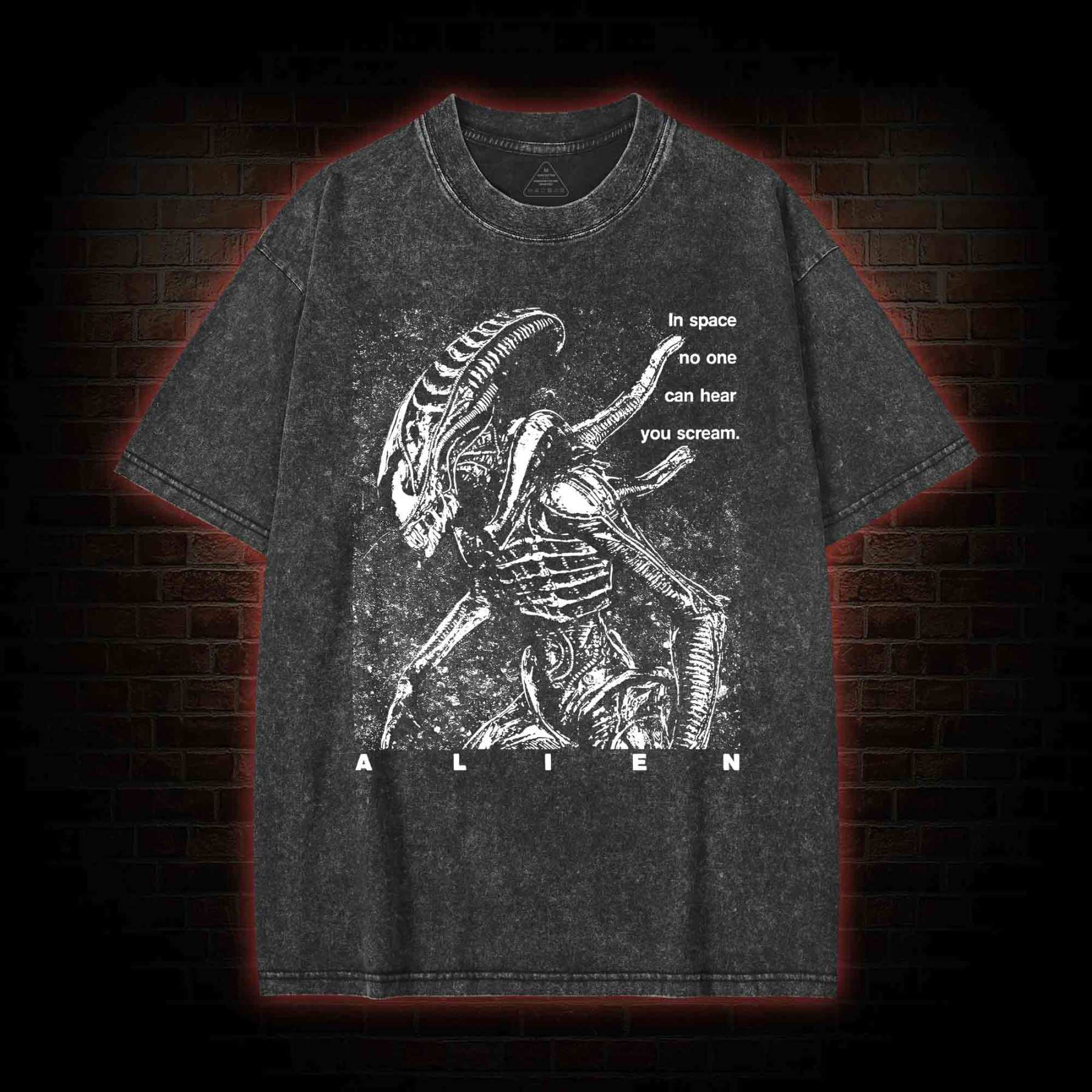 No One Can Hear You Scream Washed T-shirt