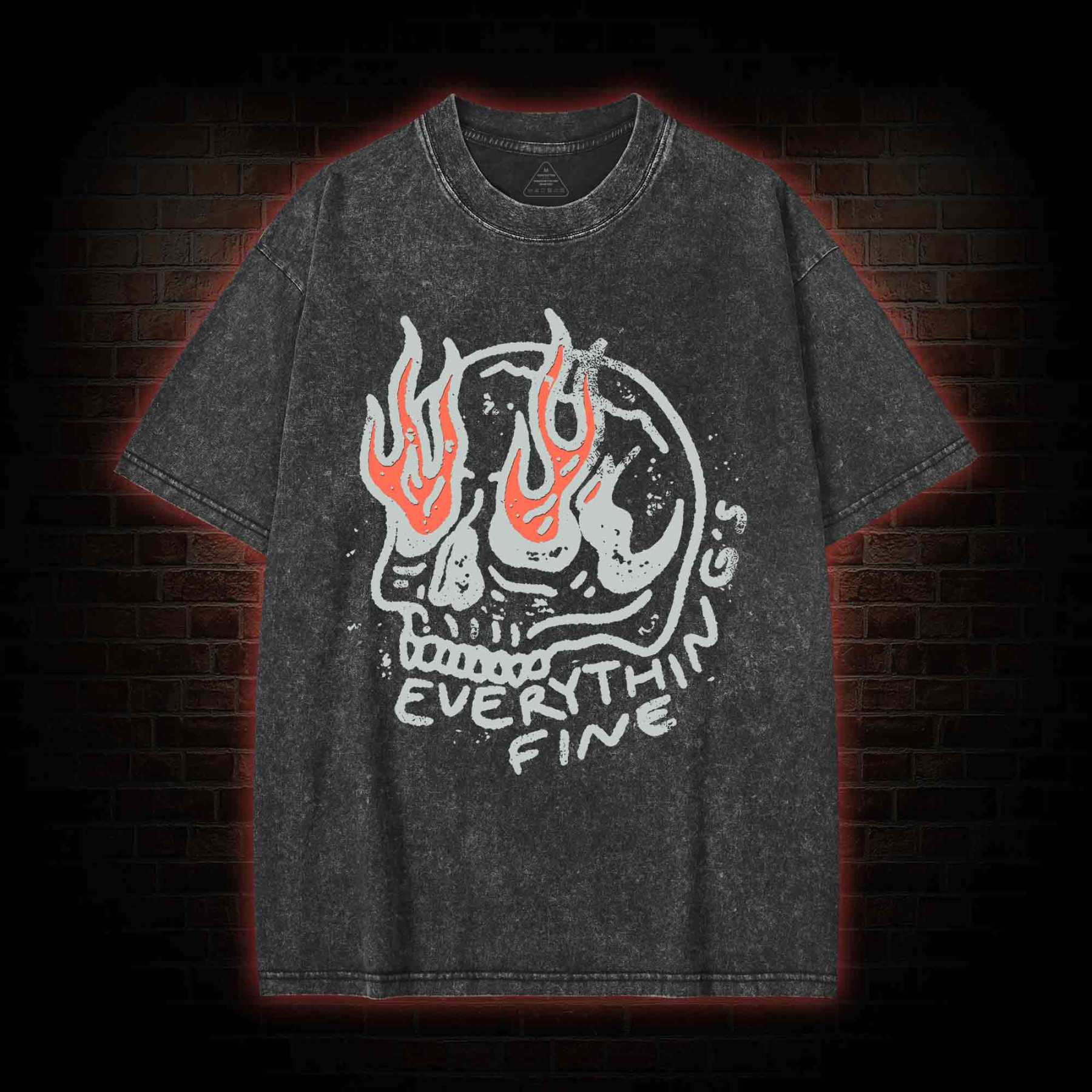 Everything Is Fine Washed T-shirt