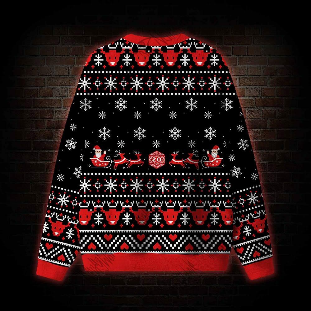 Rolling up Some Crit-mas Spirit Ugly Sweatshirts