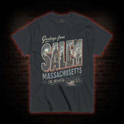 Greetings From Salem Salem Massachusetts Graphic T-shirt