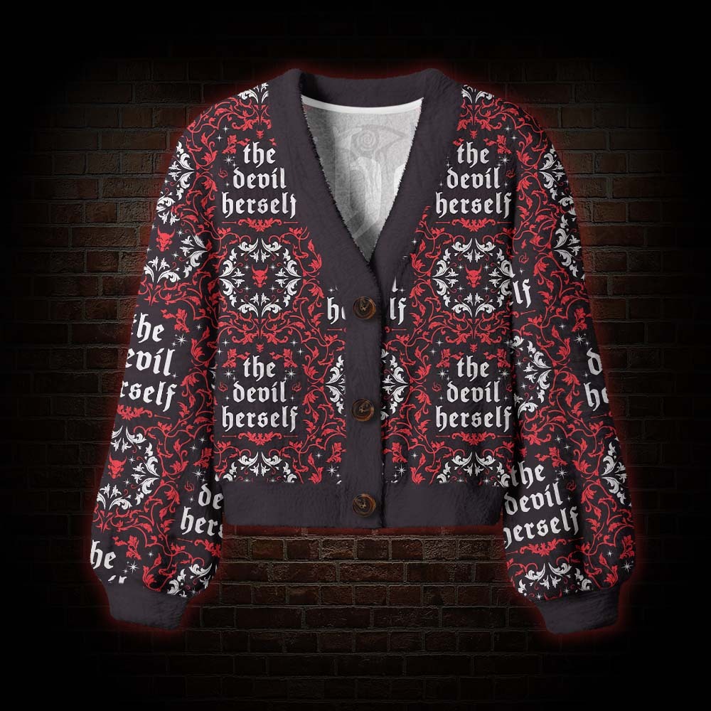 The Devil Herself Women's Cardigan Sweater – nerdywave