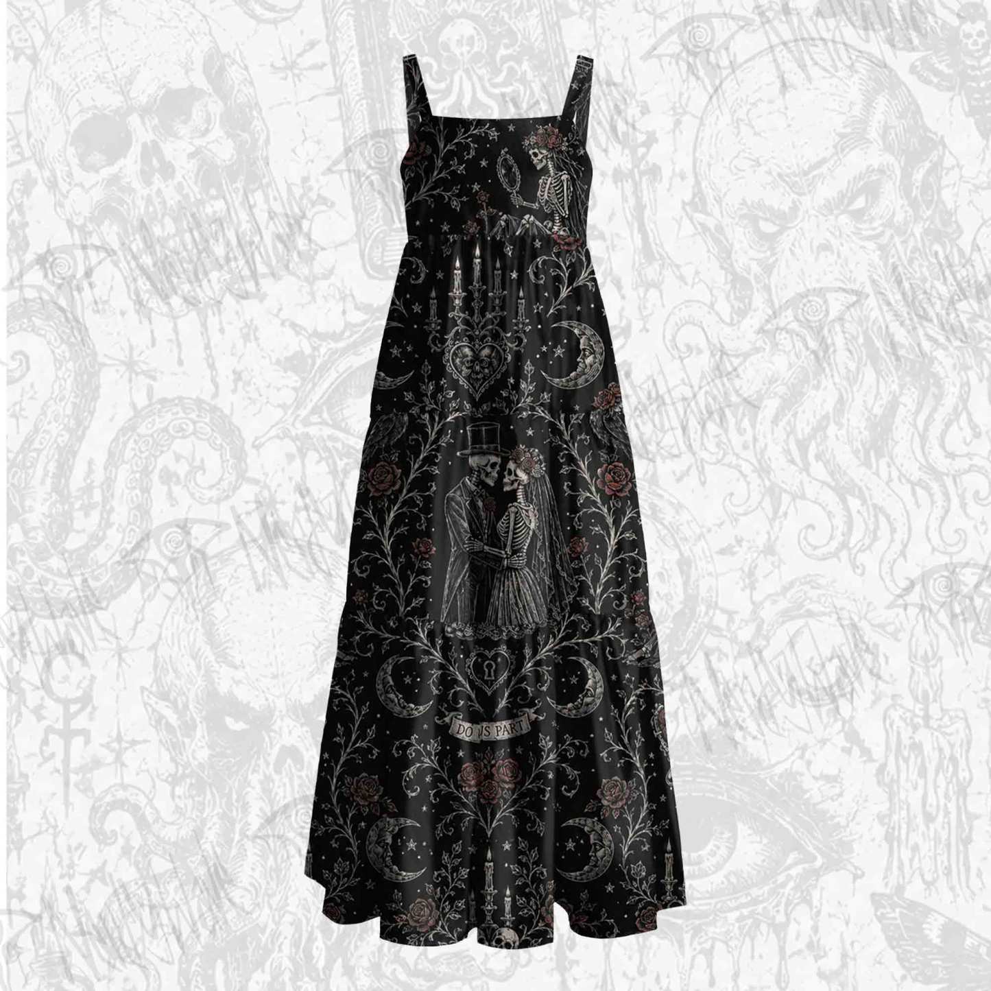 Til Death Do Us Apart Wide Straps Maxi Dress