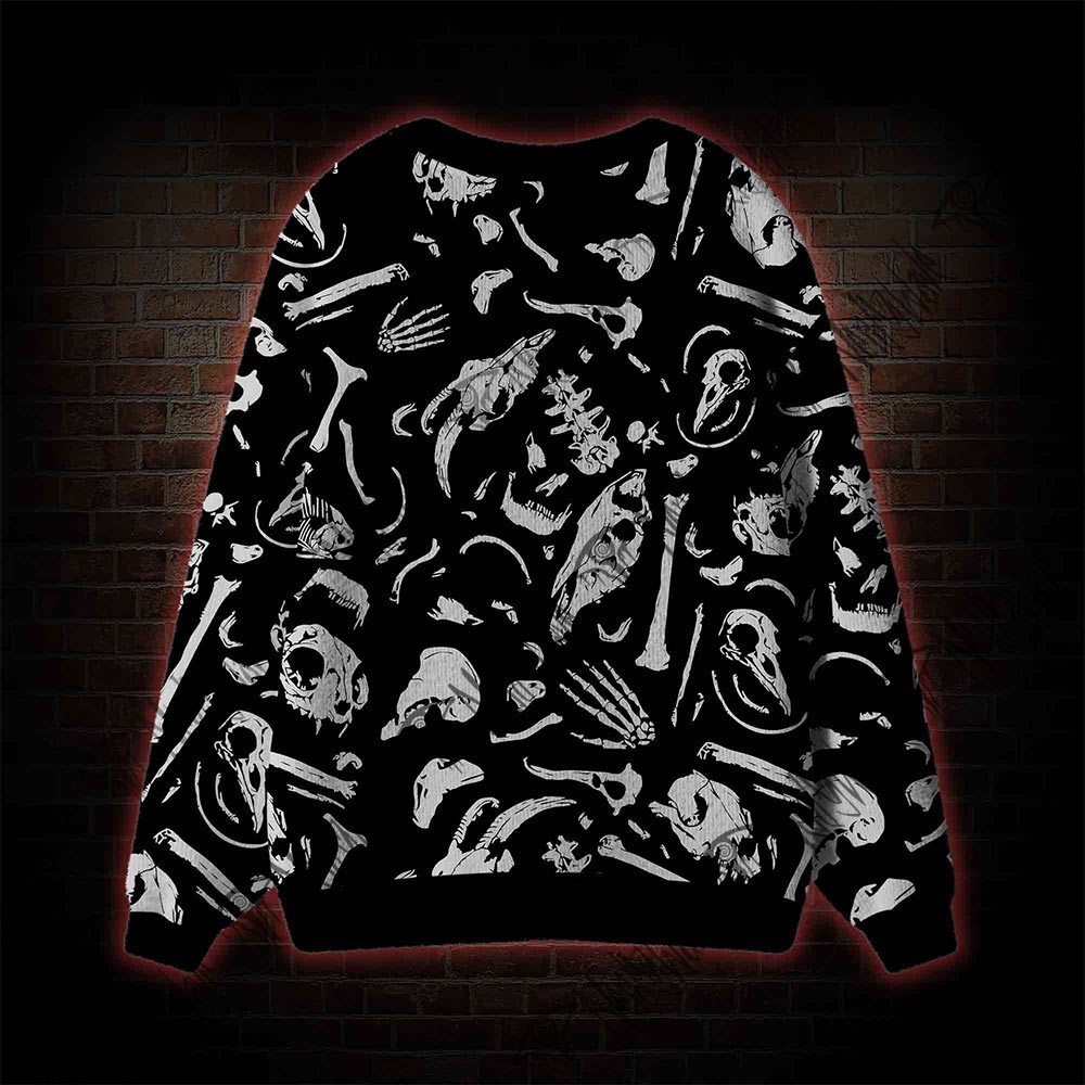 Dinosaur Fossils Cardigan Sweater