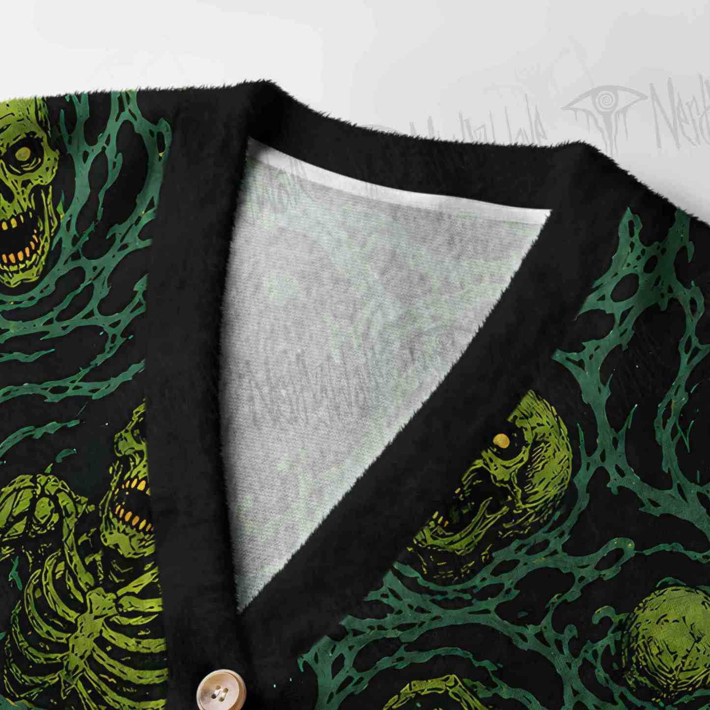 Toxic Skeleton Tide Women's Cardigan Sweater