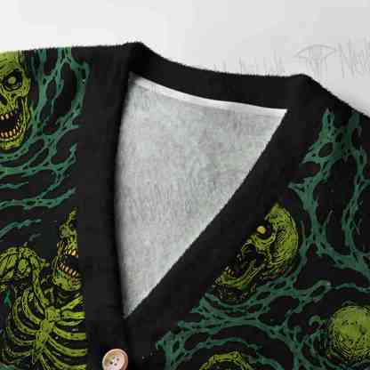 Toxic Skeleton Tide Women's Cardigan Sweater
