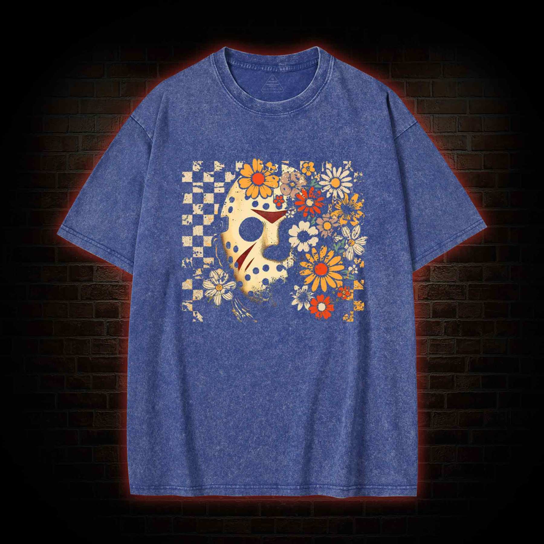 Retro Jason Voorhees Killer Washed T-shirt
