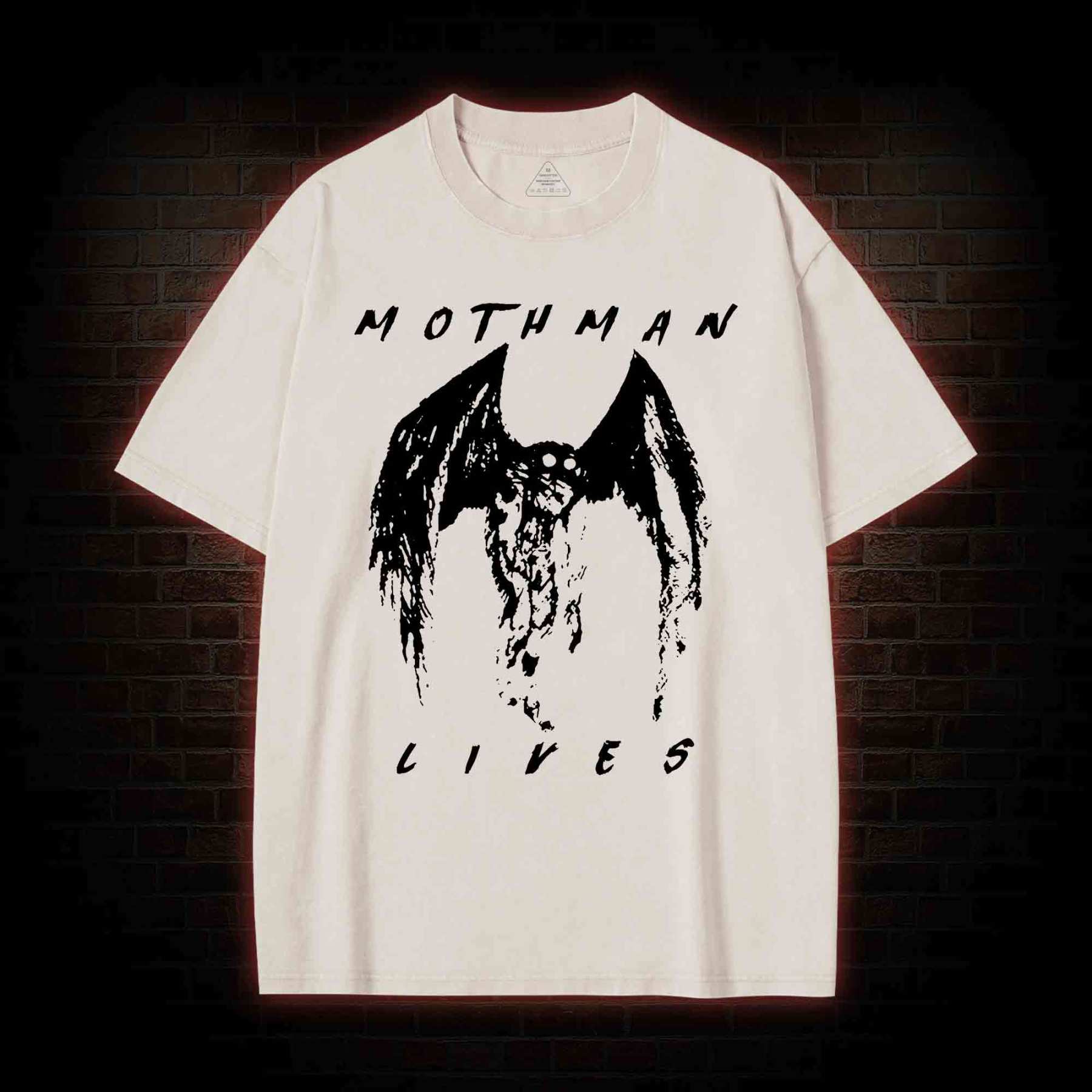 Mothman Lives Washed T-shirt