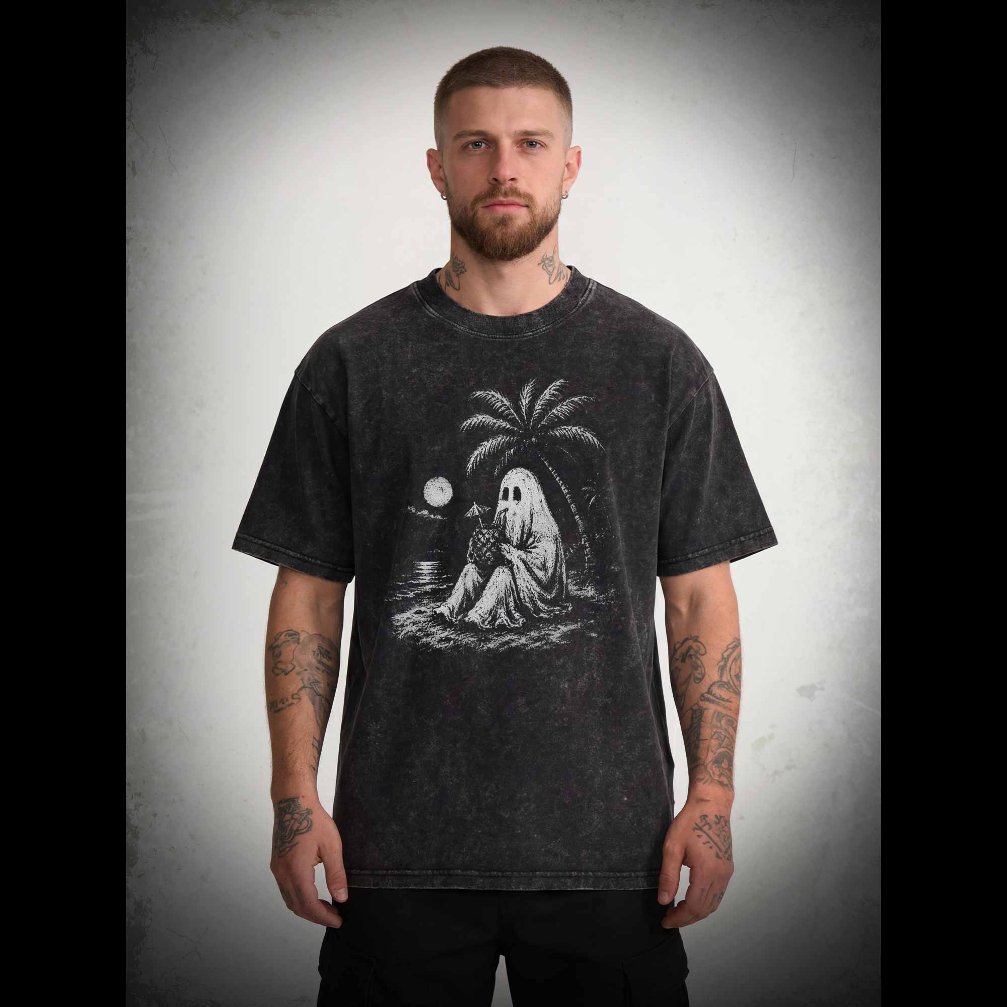 Spooky Summer Halloween Washed T-shirt