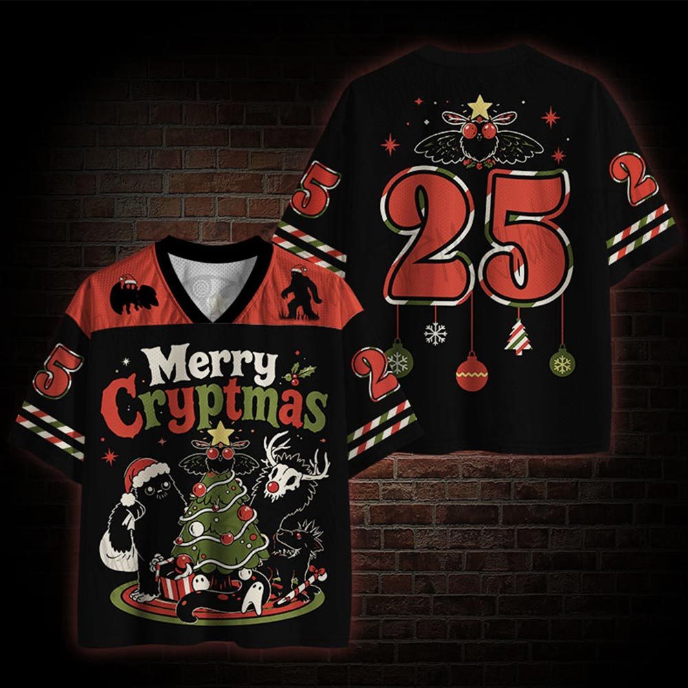 Merry Cryptmas Mesh Jersey