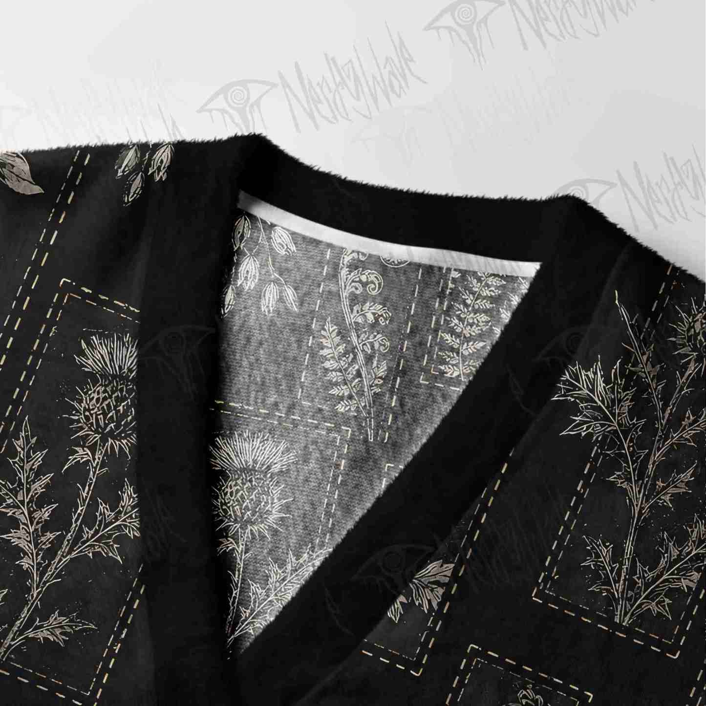 Midnight Herbarium Cardigan Sweater